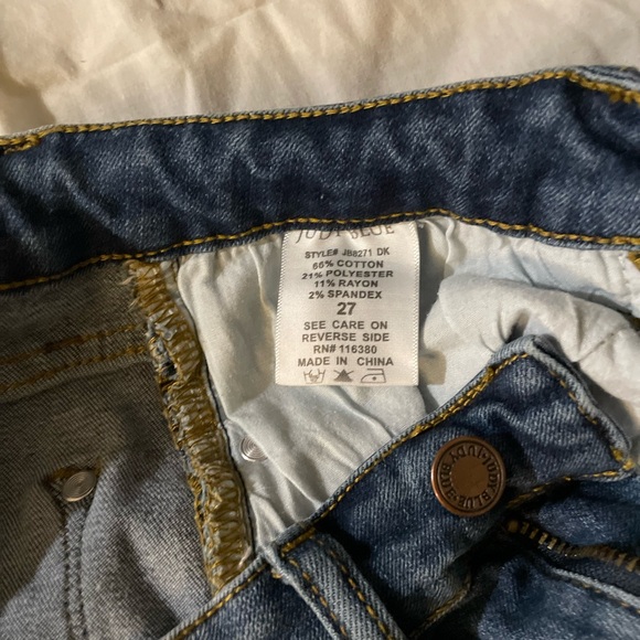 Judy Blue Dark and Light Blue Jeans - Picture 11 of 11